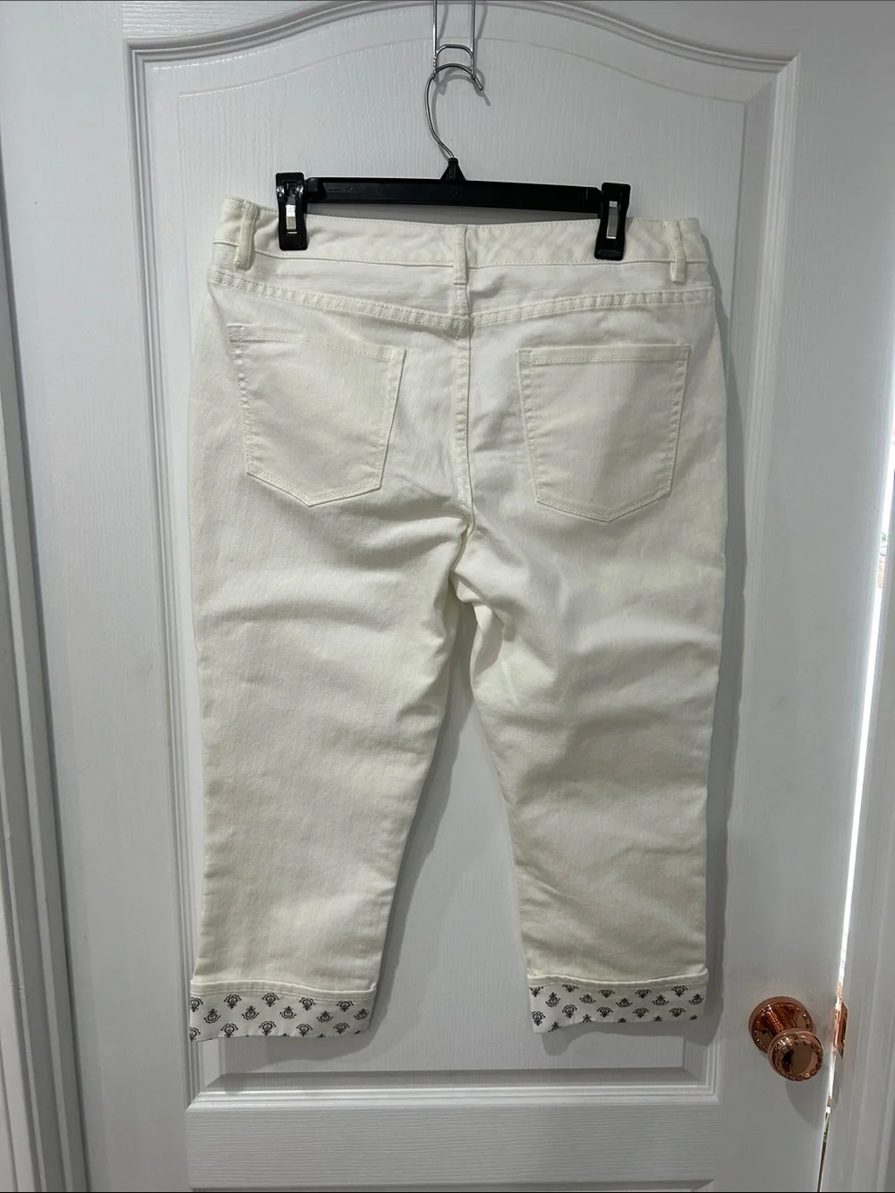 Coldwater Creek White Denim Cropped Pants
